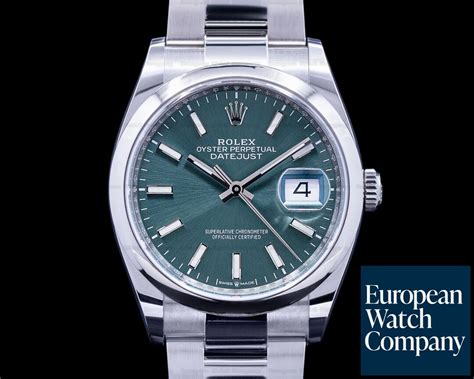 rolex 126200 mint green|rolex datejust oyster price.